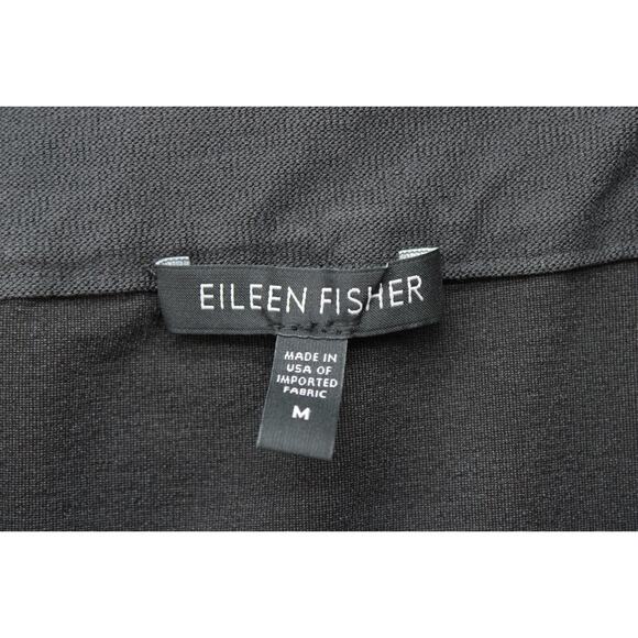 Eileen Fisher Dark Gray Pencil Skirt Womens M Stretch Capsule Goth Minimalist - Picture 3 of 6